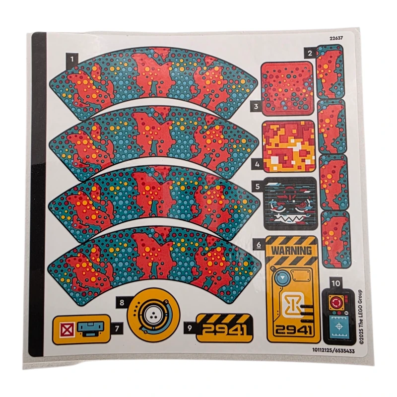 LEGO&reg; 6535433 - Autocollant pour l'ensemble 71492