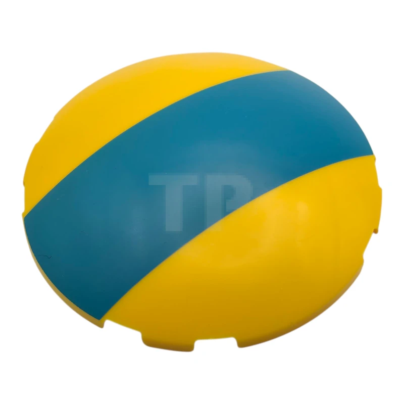 LEGO&reg; 6560647 - 7426pb01 - Brick, Round 6 x 6 Dome Top with Dark Azure Stripe Pattern