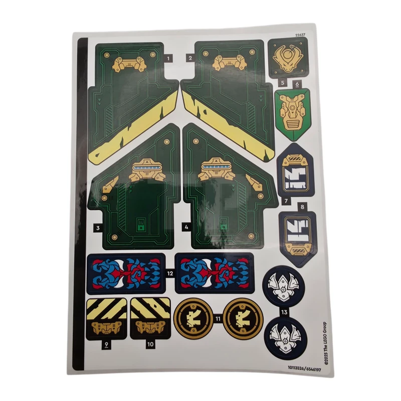 LEGO&reg; 6546197 - Pegatina para Set 71845