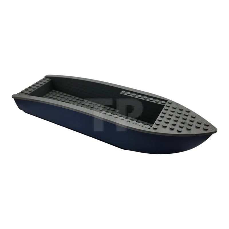 LEGO&reg; 6509896 - 6924c01 - Boat, Hull Unitary 34 x 10 x 5 1/3 with Dark Bluish Gray Top (6924 / 6922)