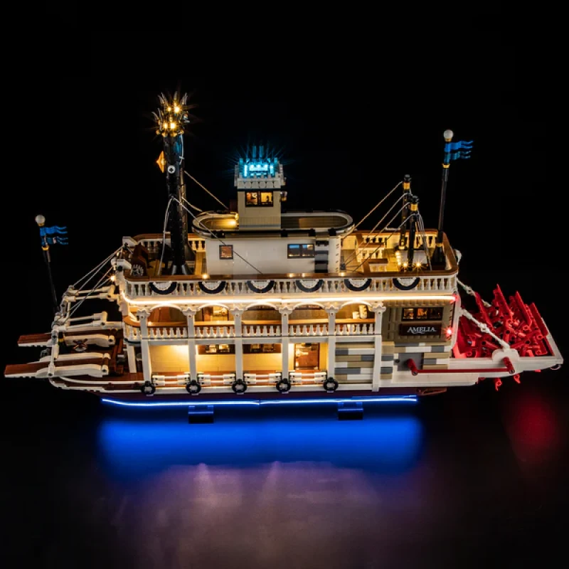 Light kit for LEGO® 21356 River Steamboat