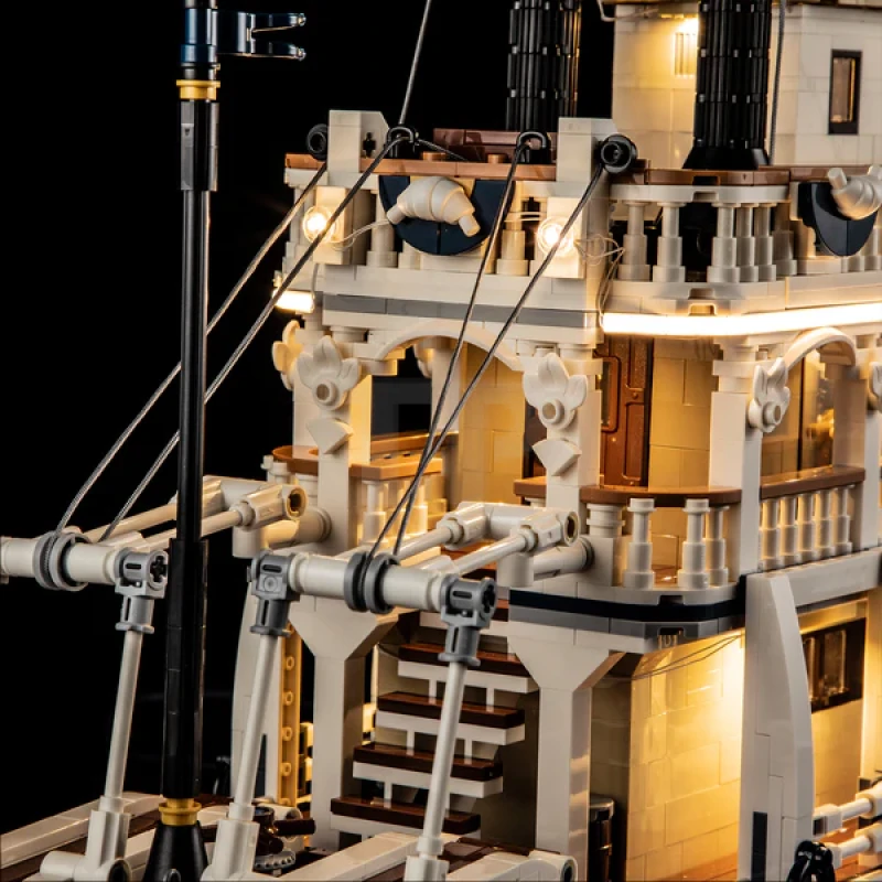 Light kit for LEGO® 21356 River Steamboat