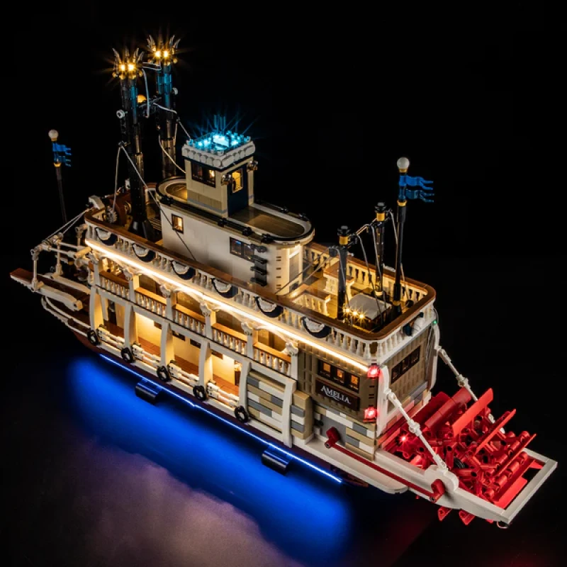 Light kit for LEGO® 21356 River Steamboat