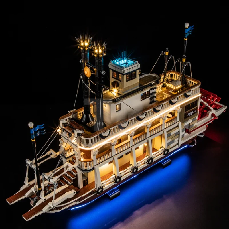 Light kit for LEGO® 21356 River Steamboat