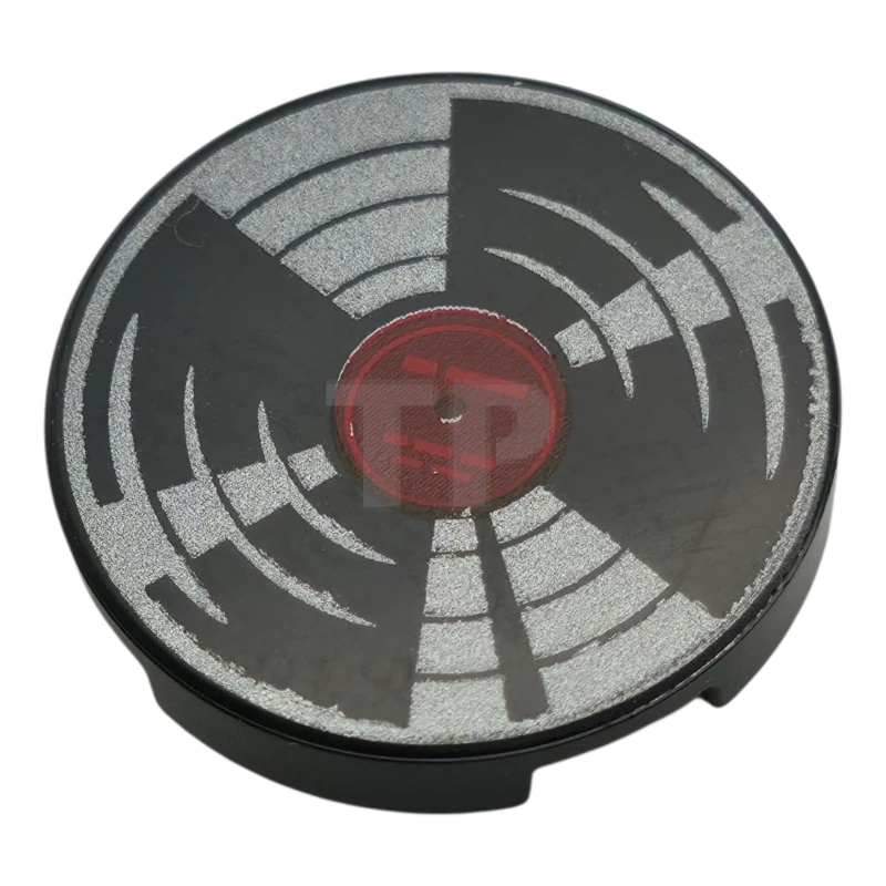 LEGO&reg; 14769pb787 - 6544849 - Tile 2 x 2 Round with Bottom O and Vinyl Record Pattern