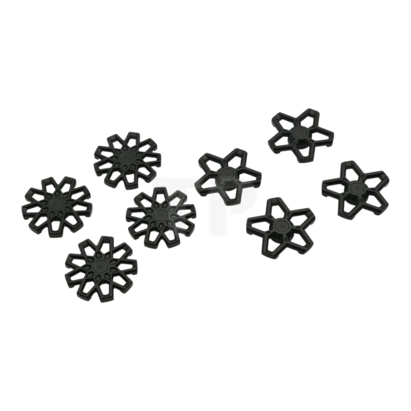 LEGO&reg; 6508995 - 6825 - Cubreruedas de 5 radios sin llanta y de 9 radios sin llanta para rueda 72206pb01, 8 en bolsa - 4 de cada (Multipack)