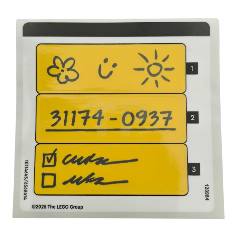 LEGO&reg; 6568614 - Sticker for Set 31174