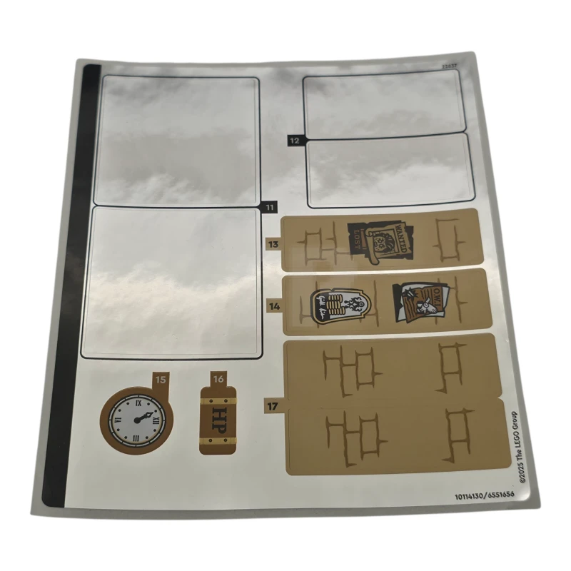 LEGO&reg; 6551656 - Sticker for Set 76450 - Sheet 2, Mirrored