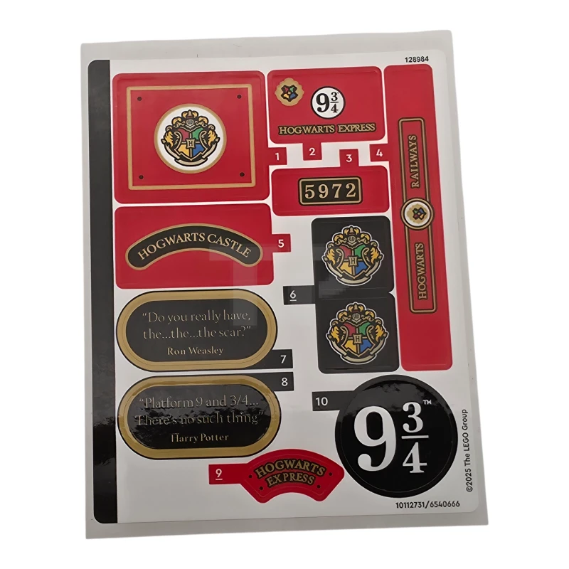 LEGO&reg; 6540666 - Sticker for Set 76450 - Sheet 1