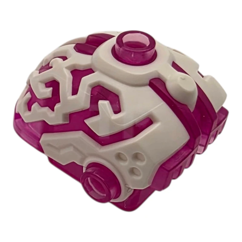 LEGO&reg; 6512375 - 110049pb01 - Minifigure, Head, Modified Alien Cyber Brain with Molded White Fissures Pattern
