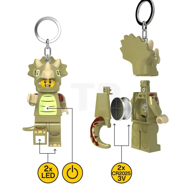 LEGO® LED Keychain Light Triceratops