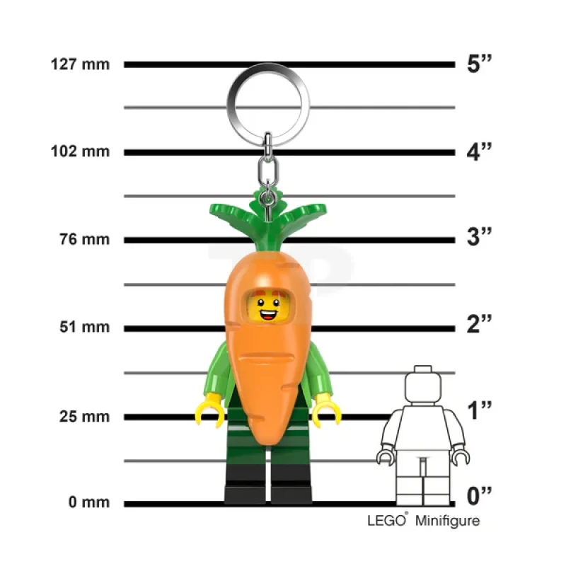 LEGO® LED Keychain Light Carrot Mascot