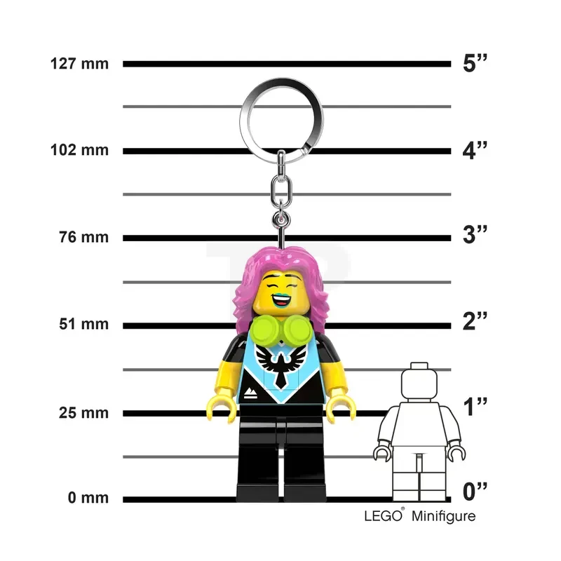 LEGO® LED Keychain Light Gamer Girl