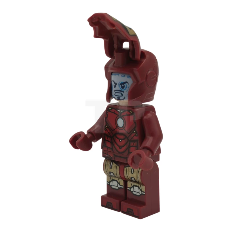 LEGO&reg; sh1048 Iron Man - Mark 4 Armor, Large Helmet Visor, Light Nougat Head