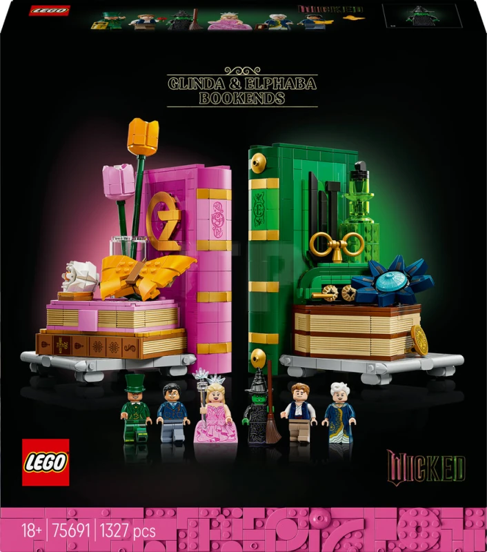 LEGO&reg; 75691 Glinda en Elphaba boekensteunen