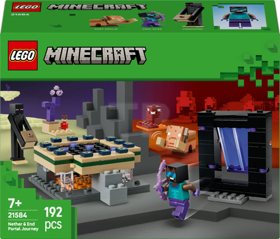 LEGO&reg; 21584 Voyage à travers les Portails du Nether et de l’Ender