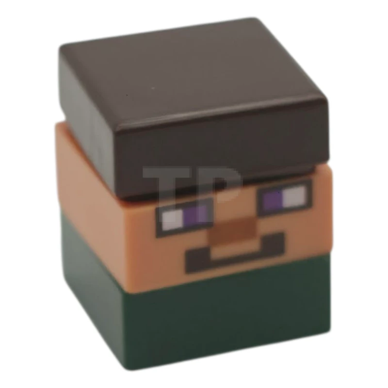 LEGO&reg; min234 Micromob Steve - Capelli corti e castano scuro