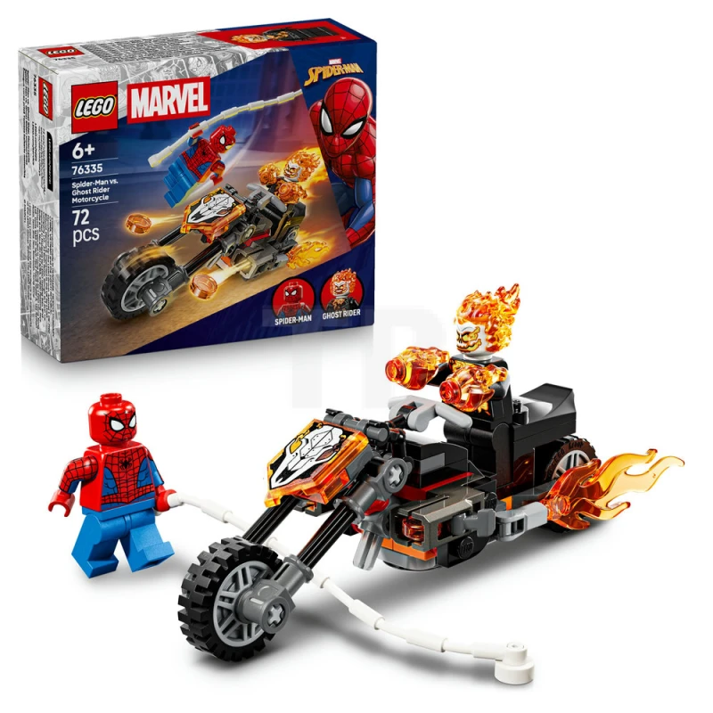 LEGO&reg; 76335 Spider-Man vs. Ghost Rider Motorcycle