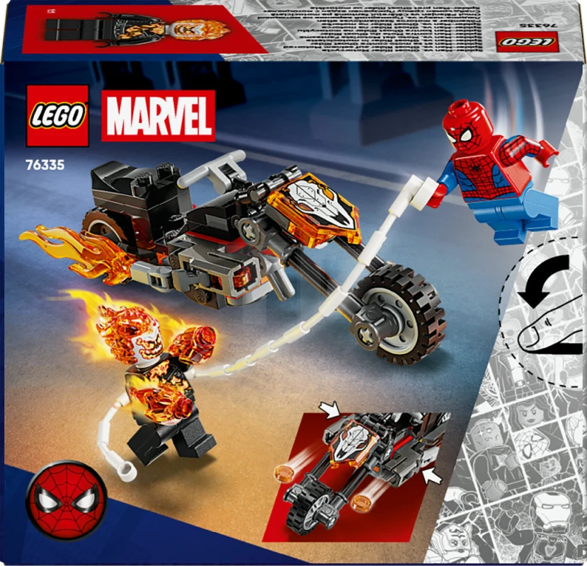 LEGO&reg; 76335 Spider-Man vs. Ghost Rider Motorcycle