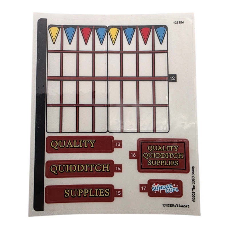 LEGO&reg; 6546573 - Adesivo per il set 76452 - Foglio 2