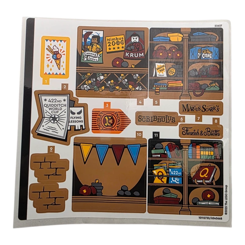 LEGO&reg; 6540668 - Autocollant pour l'ensemble 76452 - Feuille 1