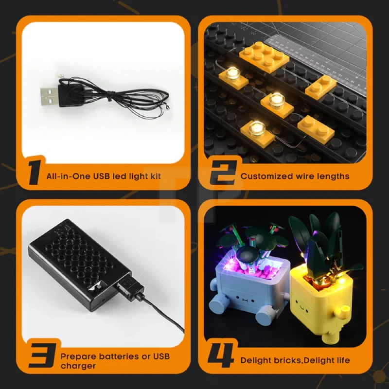 Light Kit for LEGO® 10349 Happy Plants
