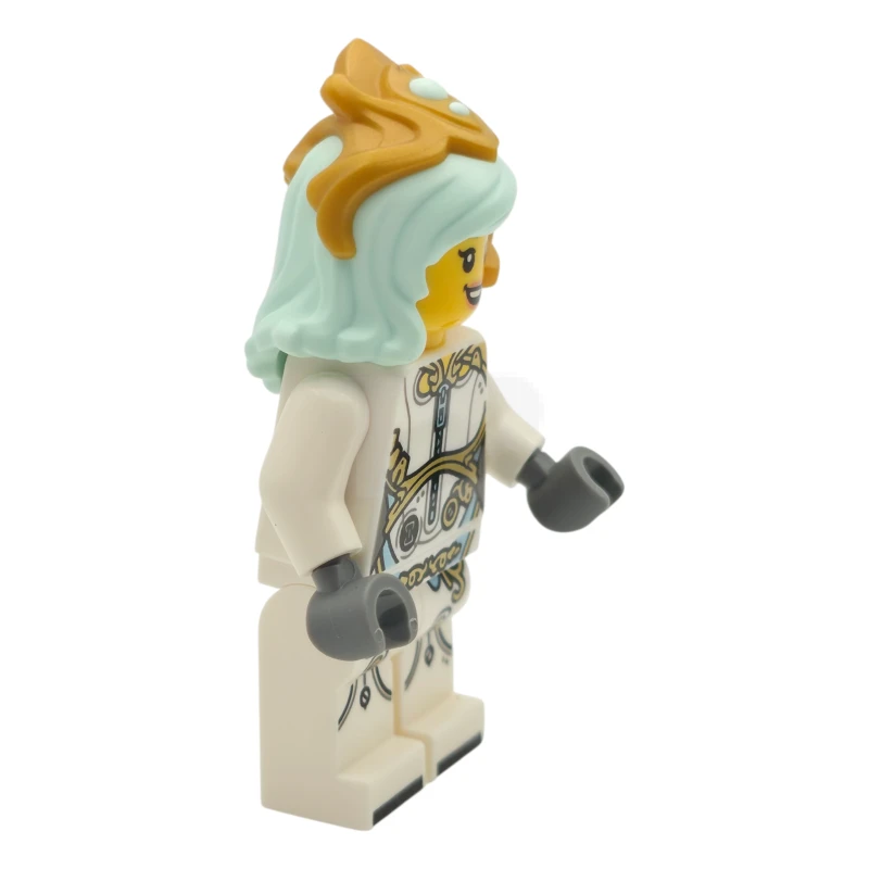 LEGO&reg; drm093 Astrid - Weißes Outfit, helles Aqua-Haar, Goldkrone