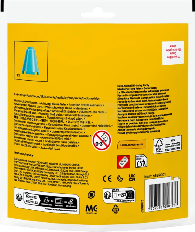 LEGO&reg; 30715 Cute Animal Birthday Party