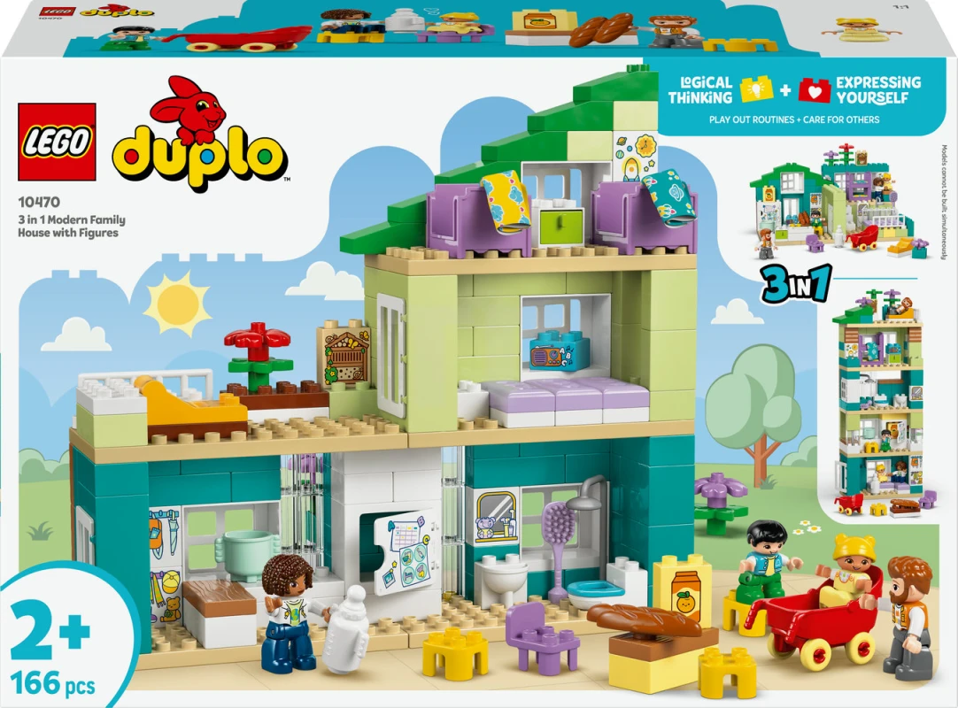 LEGO&reg; 10470 3-in-1 modern woonhuis met figuren