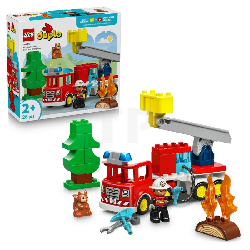 LEGO&reg; 10473 Fire Truck with Hose and Firefighter