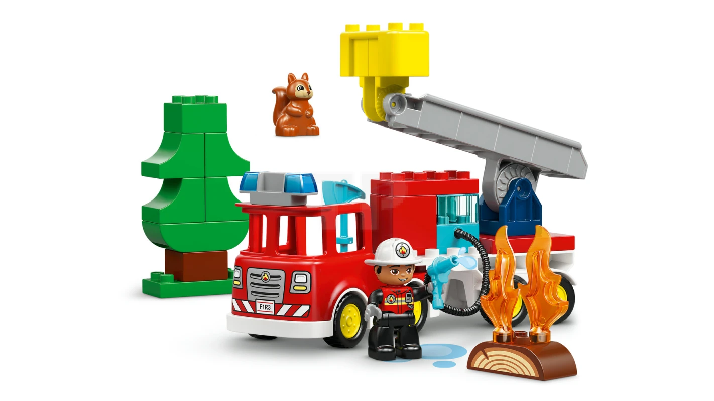 LEGO&reg; 10473 Fire Truck with Hose and Firefighter