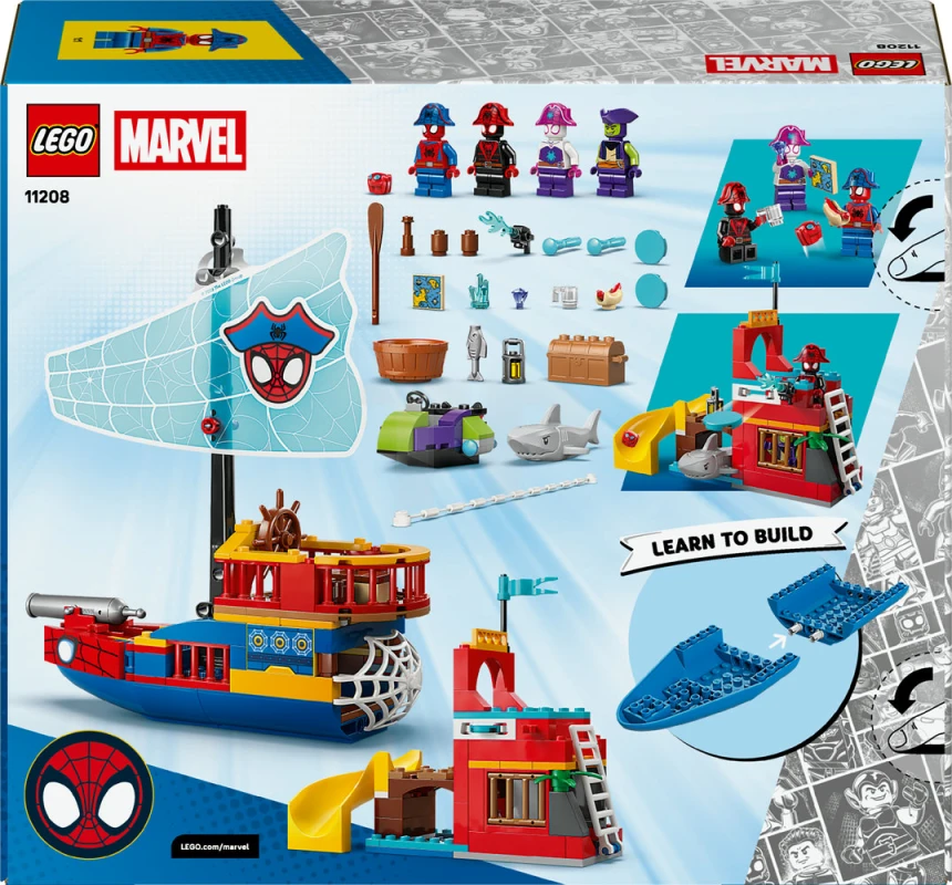 LEGO&reg; 11208 Team Spidey Pirate Ship