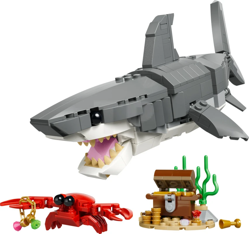LEGO&reg; 31381 Wilder Hai mit Schatztruhe