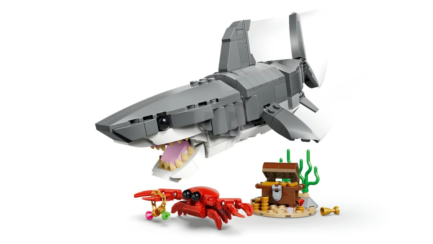 LEGO&reg; 31381 Wilder Hai mit Schatztruhe