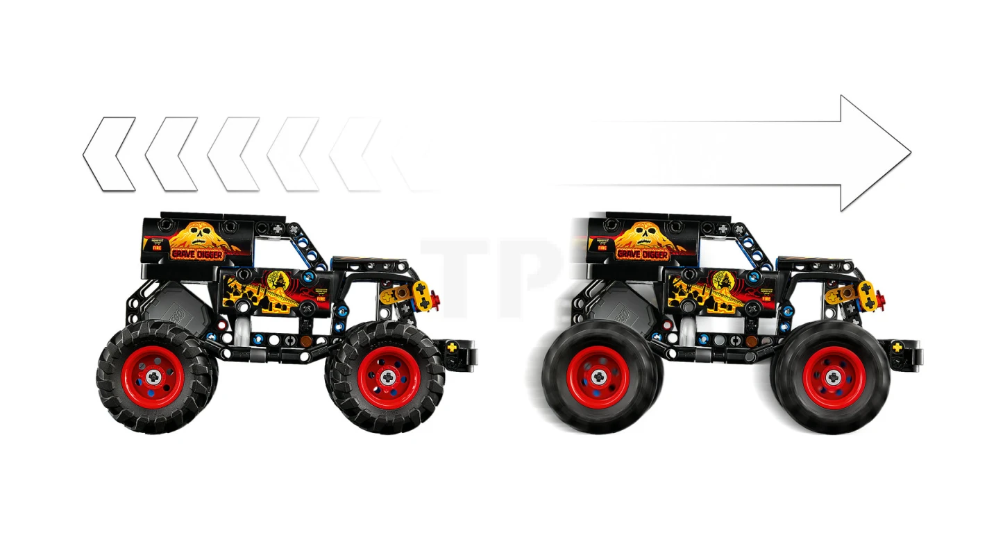 LEGO&reg; 42219 Monster Jam™ Grave Digger™ Fire and Ice