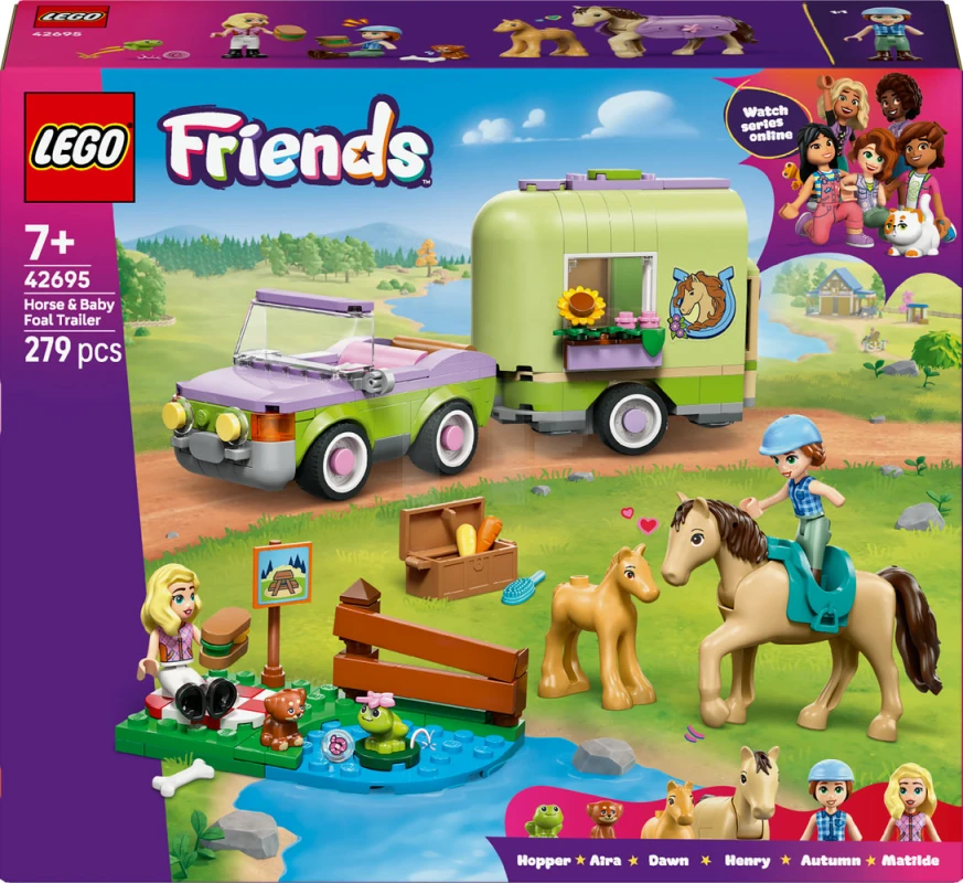 LEGO&reg; 42695 Horse & Baby Foal Trailer