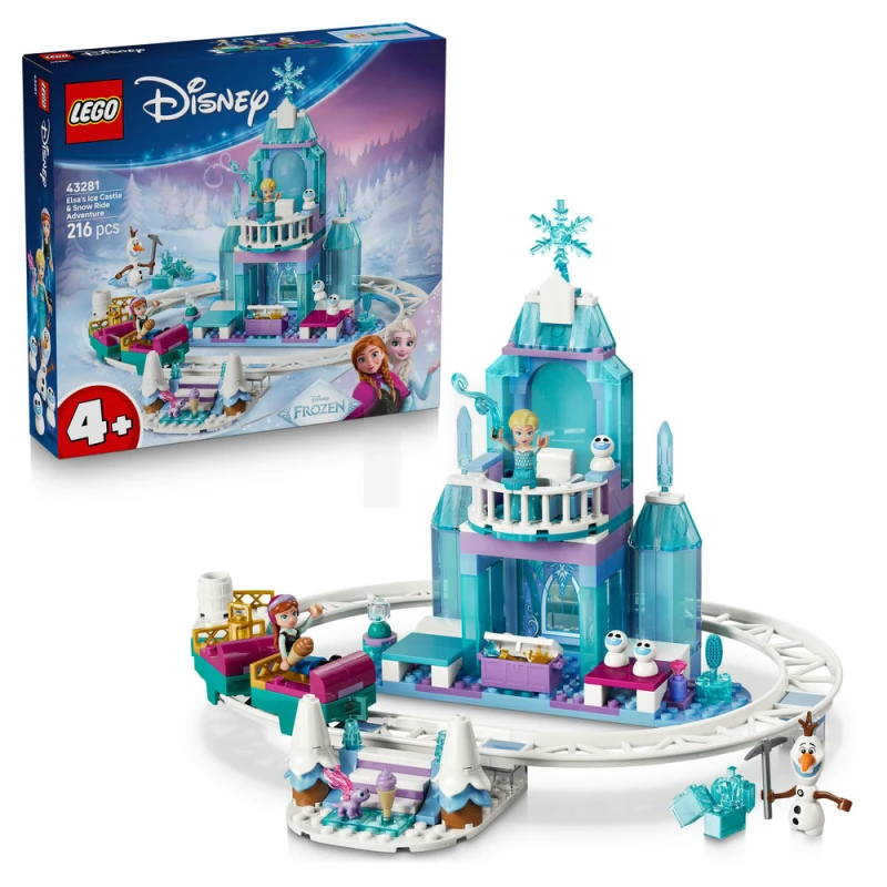 LEGO&reg; 43281 Elsa's Ice Castle & Snow Ride Adventure