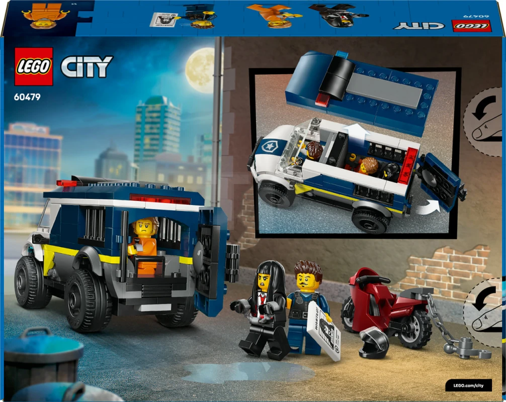 LEGO&reg; 60479 Furgoneta de Transporte Penitenciario de Policía