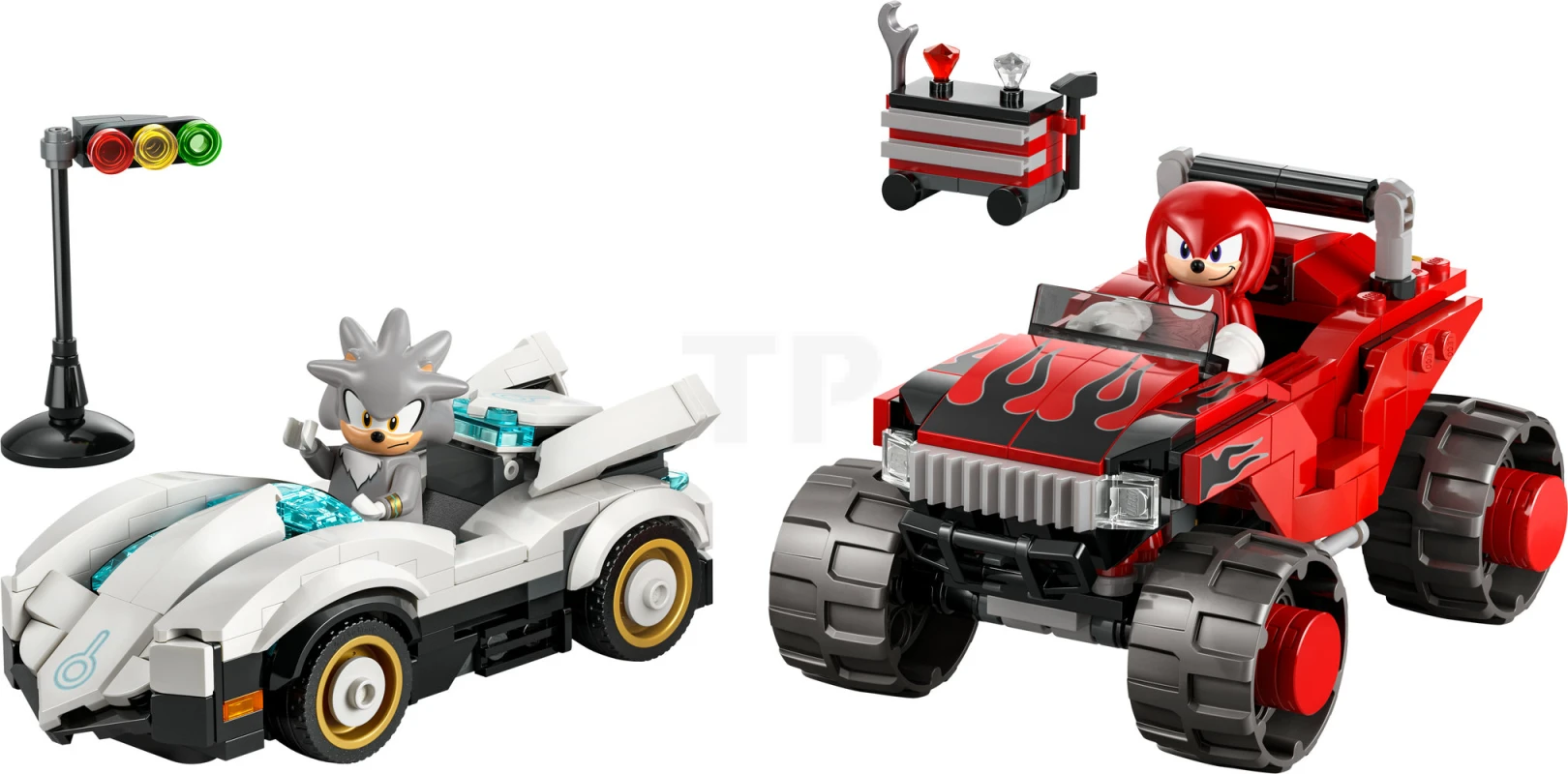 LEGO&reg; 77118 Silver's Car vs. Knuckles' Monster Truck