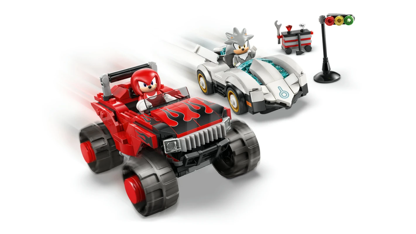LEGO&reg; 77118 Silver's Car vs. Knuckles' Monster Truck