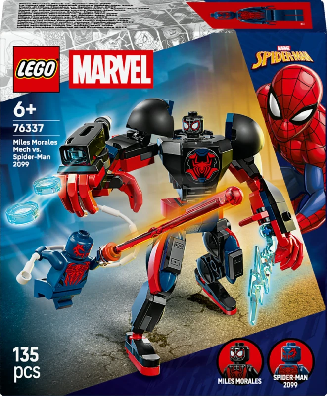 LEGO&reg; 76337 Miles Morales Mech vs. Spider-Man 2099