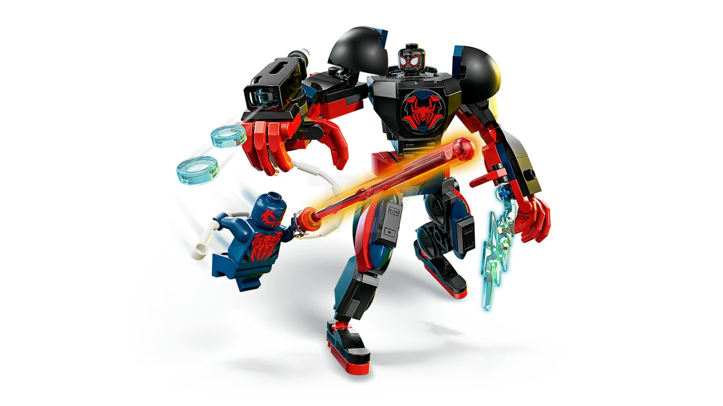 LEGO&reg; 76337 Miles Morales Mech vs. Spider-Man 2099