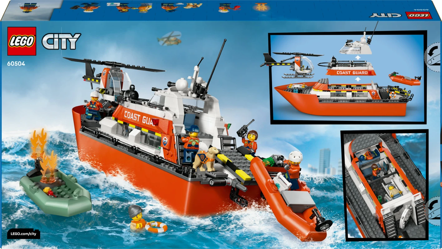 LEGO&reg; 60504 Coast Guard Rescue Boat & Helicopter