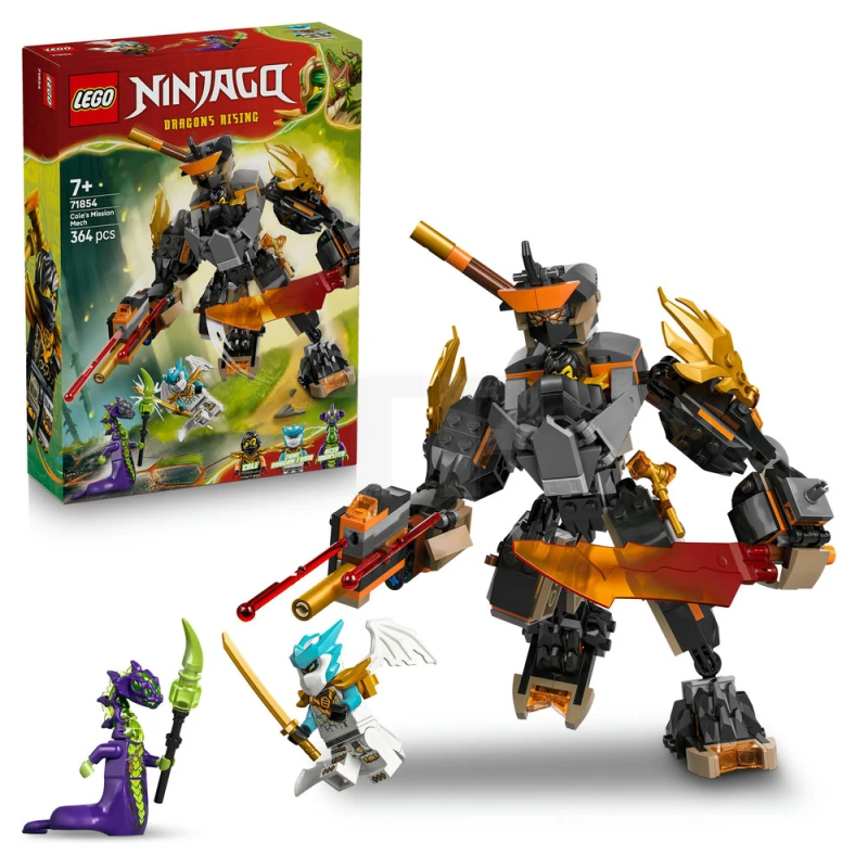 LEGO&reg; 71854 Cole's Mission Mech & Dragon Zane