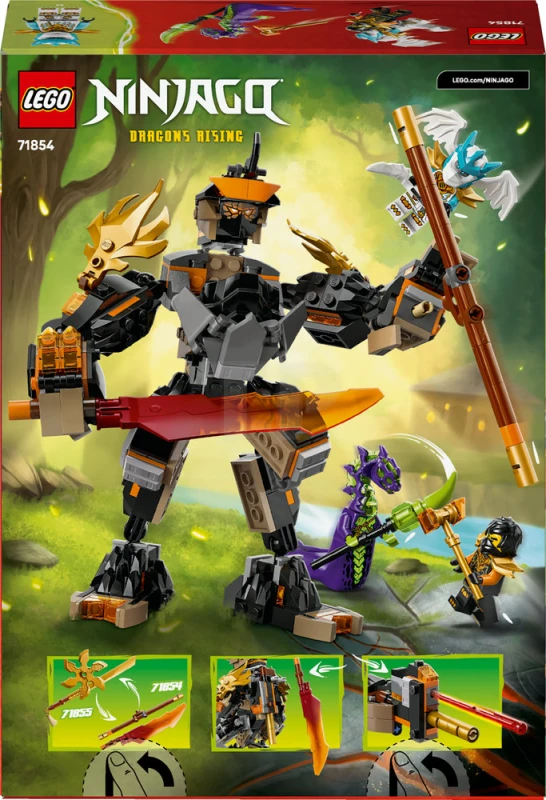 LEGO&reg; 71854 Cole's Mission Mech & Dragon Zane