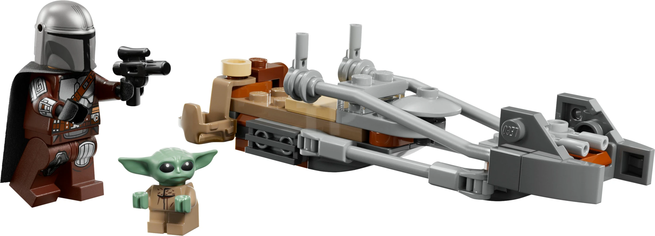 LEGO&reg; 75436 Der Mandalorianer und Grogu auf ihrem Speeder Bike™