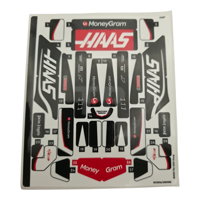 LEGO&reg; 6581083 - Pegatina para el Set 77250 - Versión Internacional