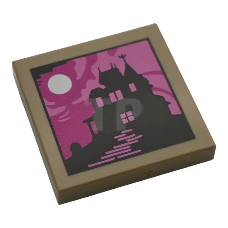 LEGO&reg; 6538811 - 3068pb2635 - Fliese 2 x 2 mit Bild der Haunted Mansion Silhouette Muster