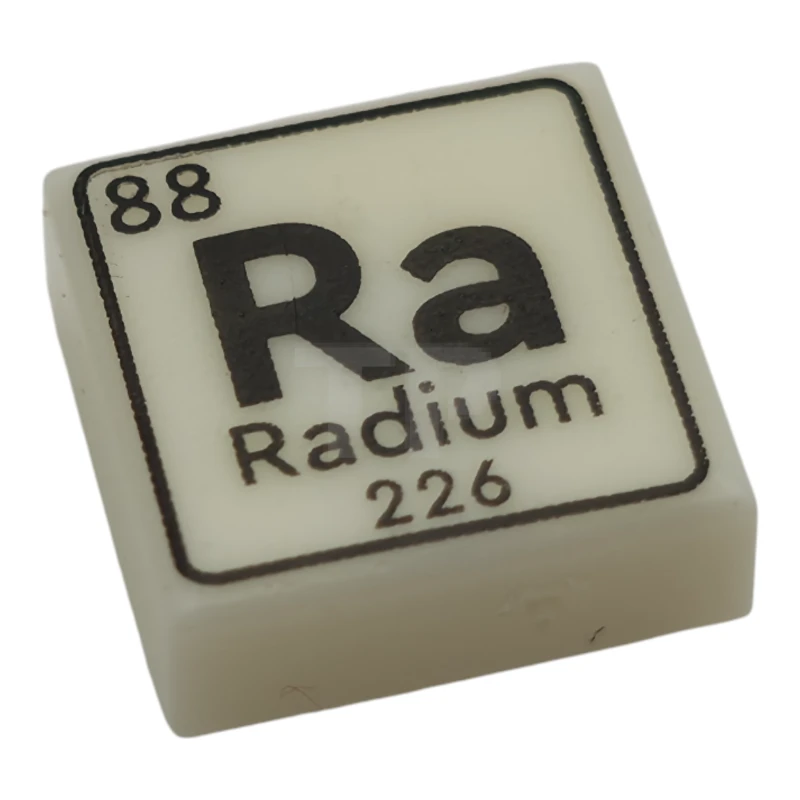 LEGO&reg; 6527759 - 3070pb371 - Fliese 1 x 1 mit schwarzem 'Ra', 'Radium', '88', '226' und Bordürenmuster