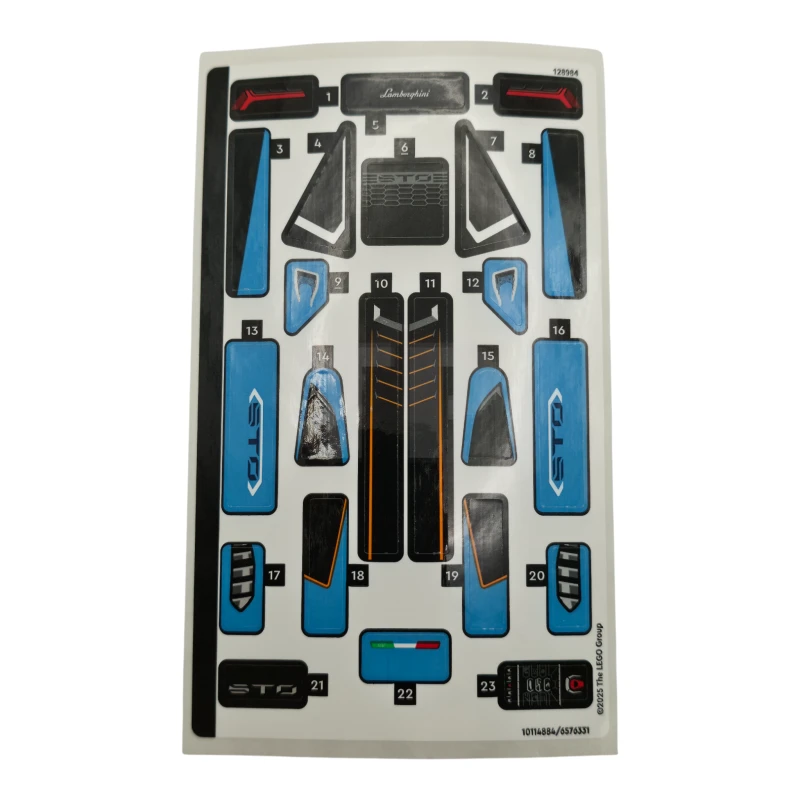 LEGO&reg; 6576331 - Autocollant pour l'ensemble 77238 - Feuille 1